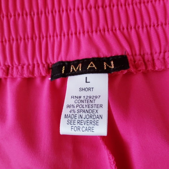 IMAN Fuchsia Palazzo Stretch Sz Large Pant - Picture 2 of 8